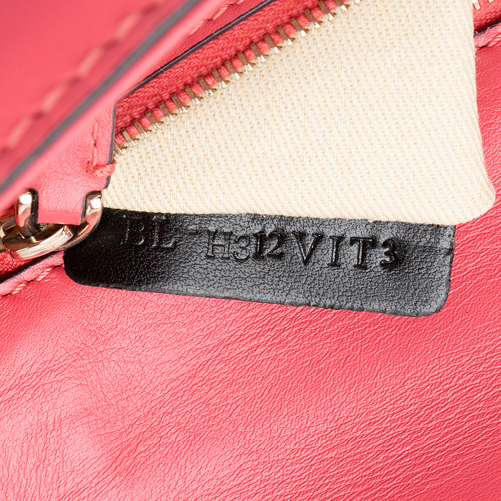 Valentino Calfskin Glam Lock Small Shoulder Bag