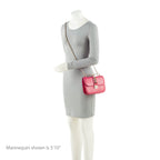 Valentino Calfskin Glam Lock Small Shoulder Bag