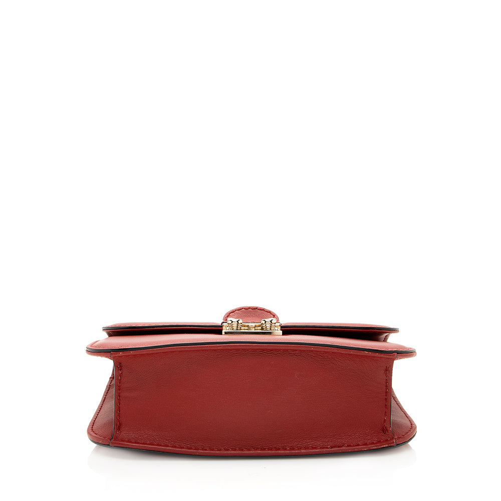 Valentino Calfskin Glam Lock Small Shoulder Bag (SHF-19767)