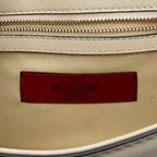 Valentino Calfskin Glam Lock Small Shoulder Bag (SHF-EgjKxt)