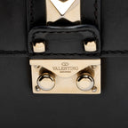 Valentino Calfskin Glam Lock Small Shoulder Bag (SHF-lIUmOS)