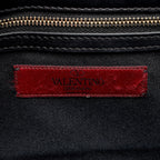 Valentino Calfskin Glam Lock Small Shoulder Bag (SHF-lIUmOS)