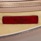 Valentino Calfskin Glam Lock Small Shoulder Bag