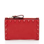 Valentino Calfskin Rockstud Bifold Wallet