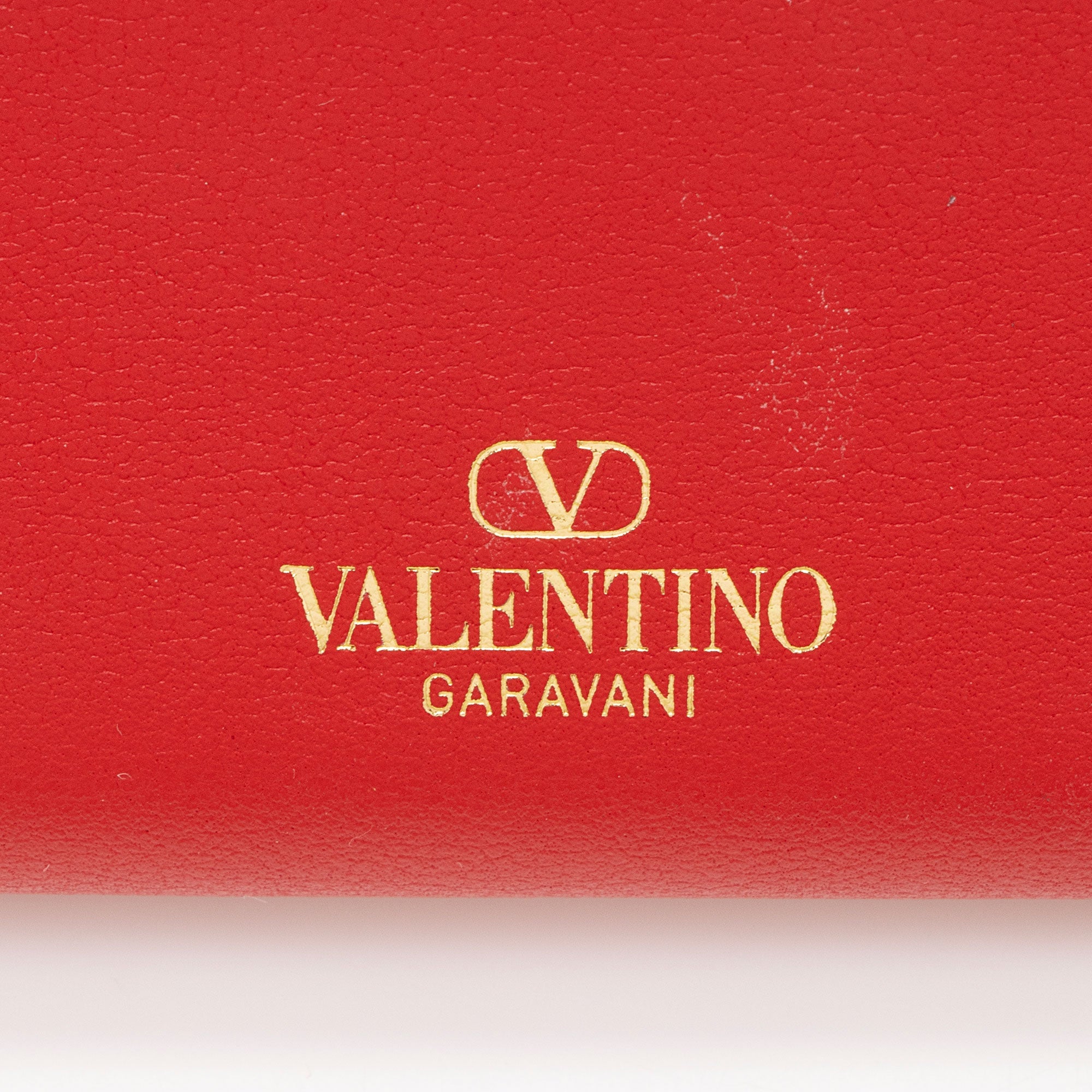 Valentino Calfskin Rockstud Bifold Wallet