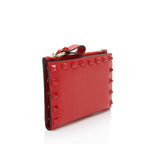 Valentino Calfskin Rockstud Bifold Wallet