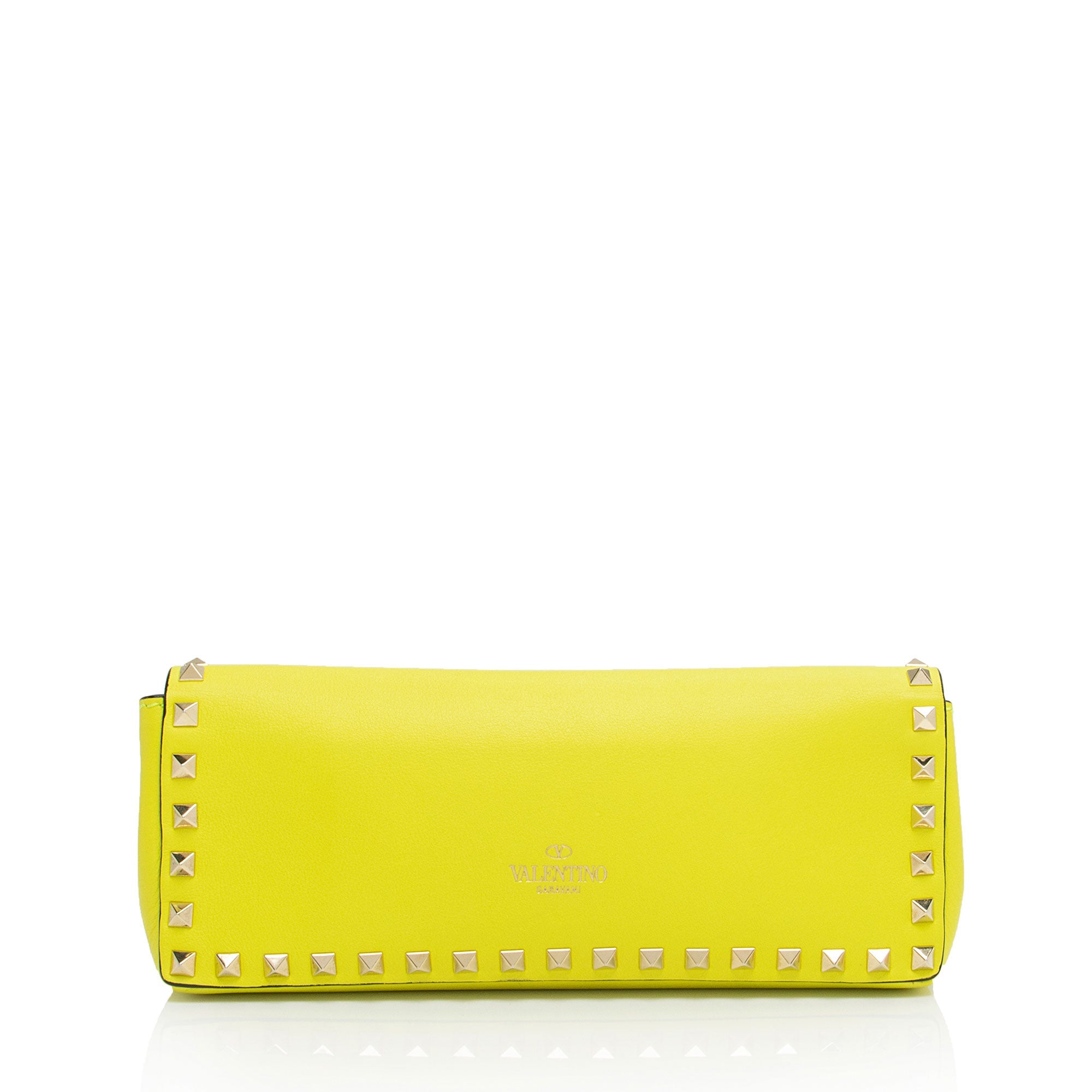 Valentino Calfskin Rockstud Bracelet Clutch (SHF-bBMezp)