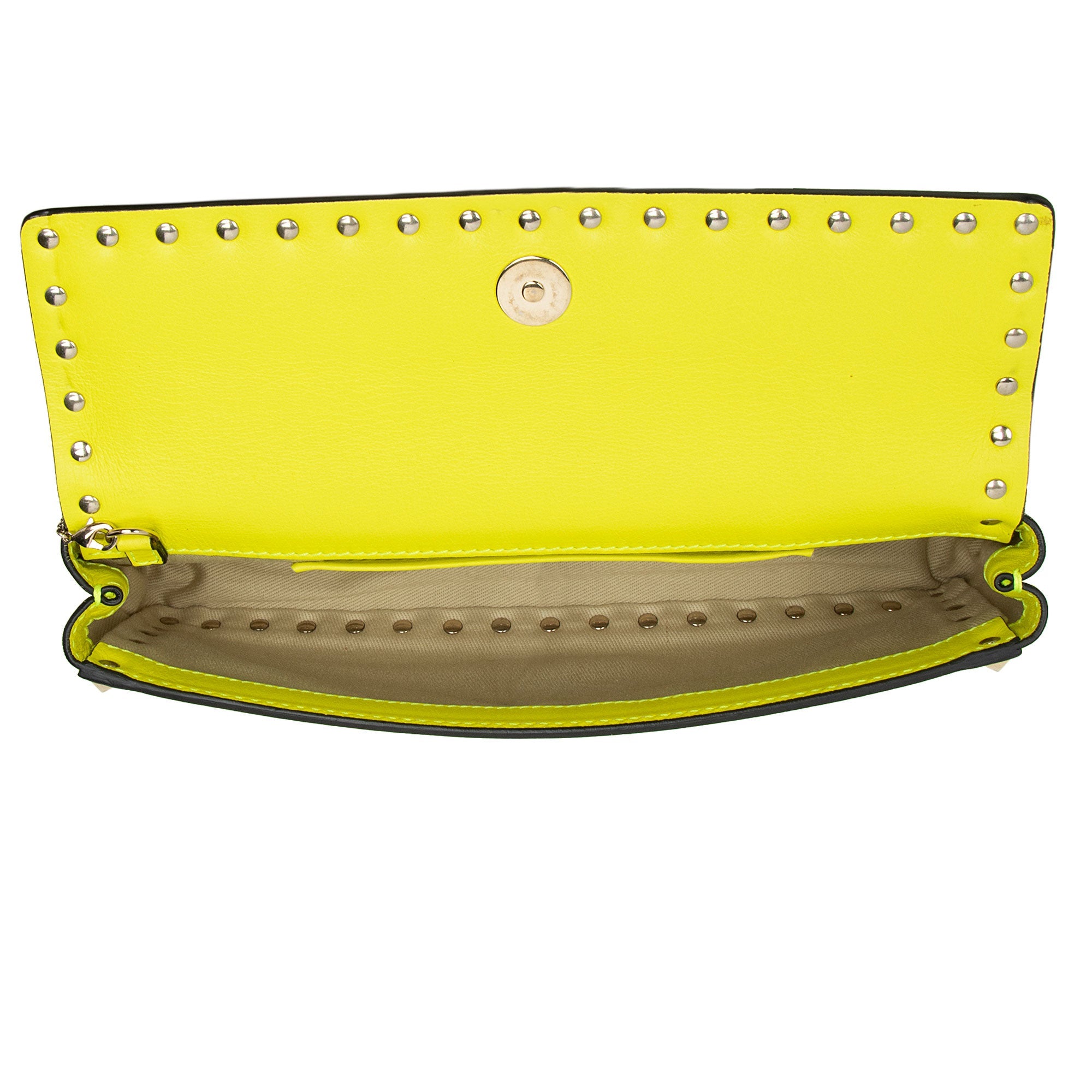Valentino Calfskin Rockstud Bracelet Clutch (SHF-bBMezp)