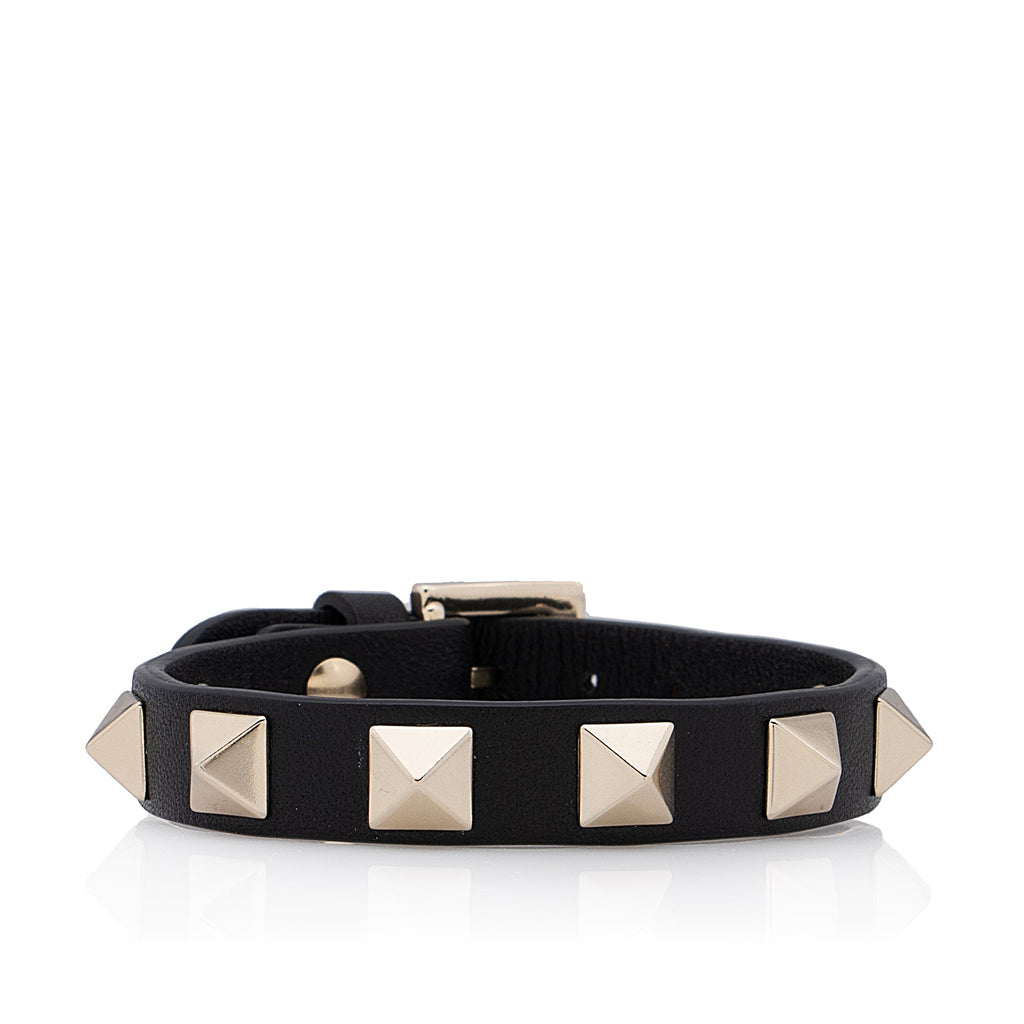 Valentino Calfskin Rockstud Bracelet (SHF-BQBCeD)