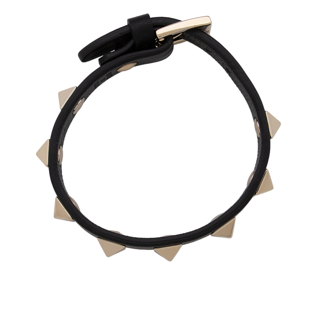 Valentino Calfskin Rockstud Bracelet (SHF-BQBCeD)