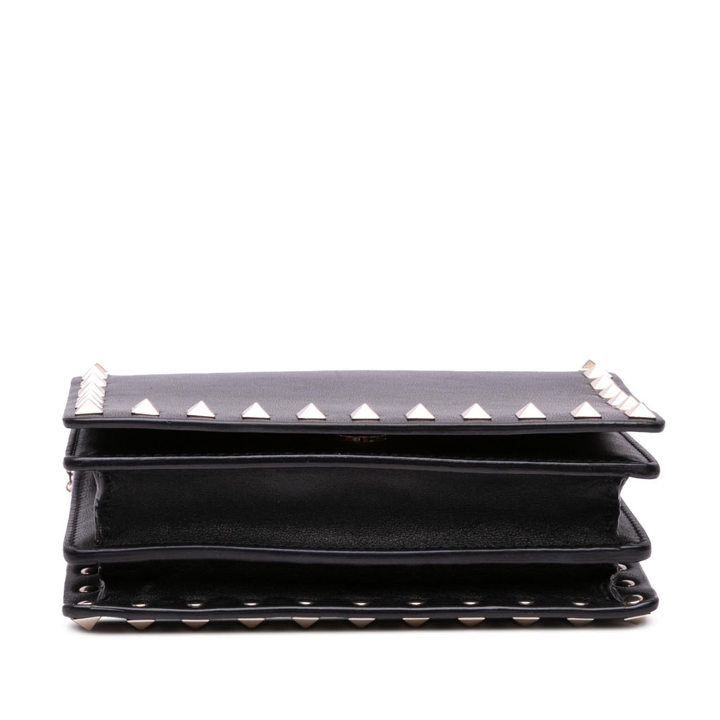 Valentino Calfskin Rockstud Chain Pouch