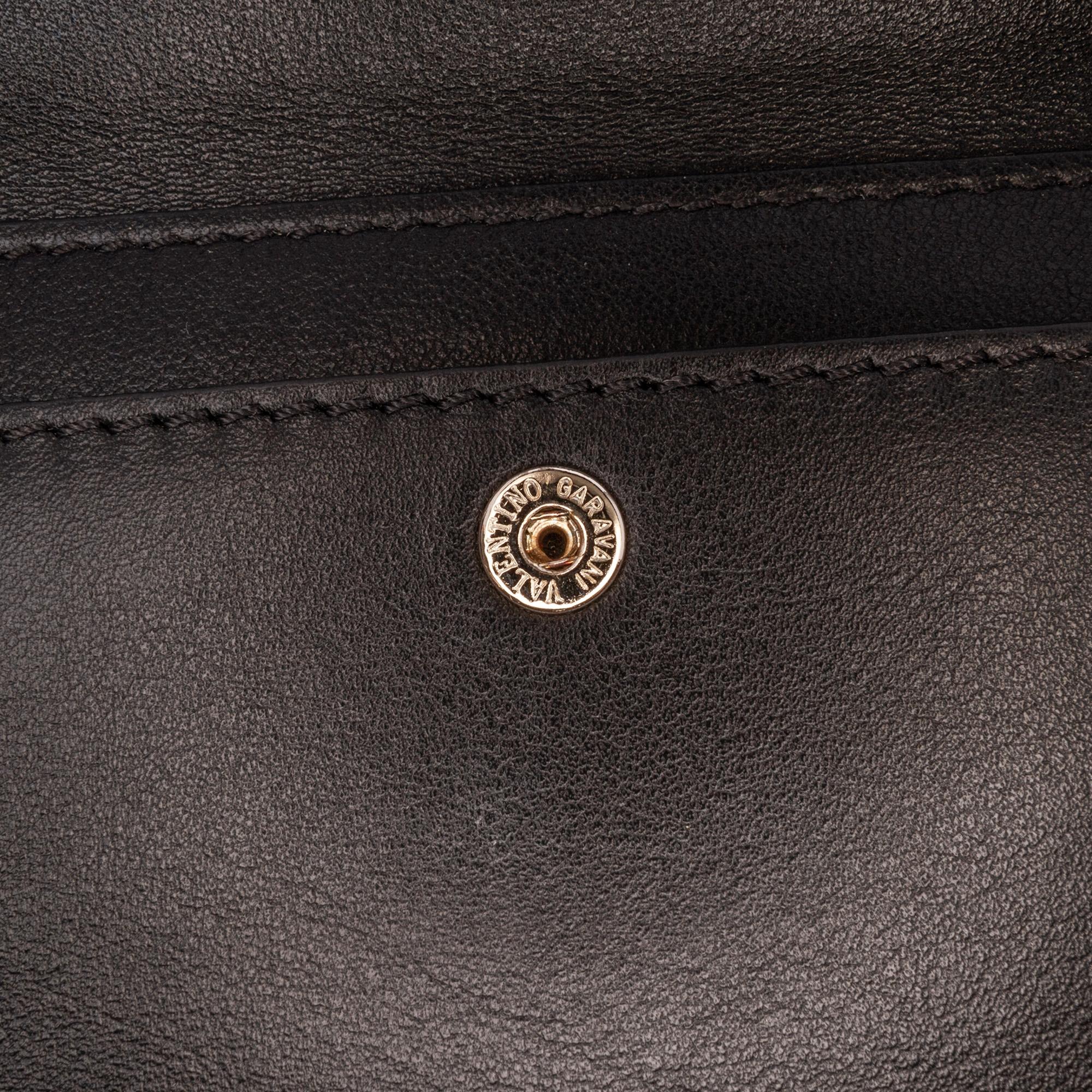 Valentino Calfskin Rockstud Chain Pouch