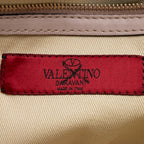Valentino Calfskin Rockstud Double Handle Medium Tote (SHF-16009)