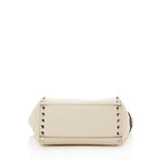 Valentino Calfskin Rockstud Double Handle Mini Tote (SHF-15923)