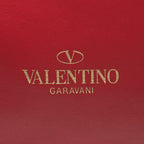 Valentino Calfskin Rockstud Double Handle Small Tote (SHF-14301)