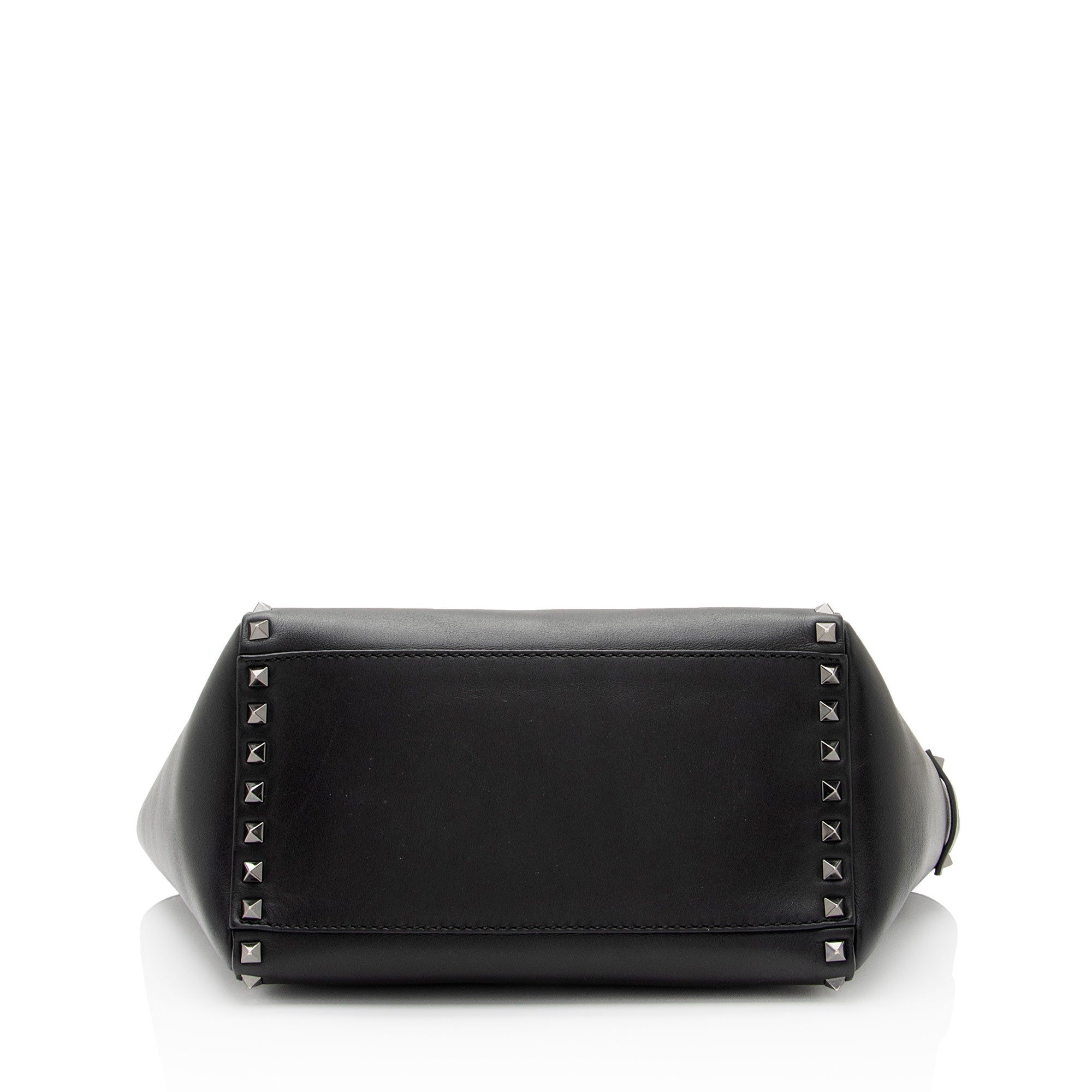 Valentino Calfskin Rockstud Double Handle Small Tote (SHF-jtnTAO)