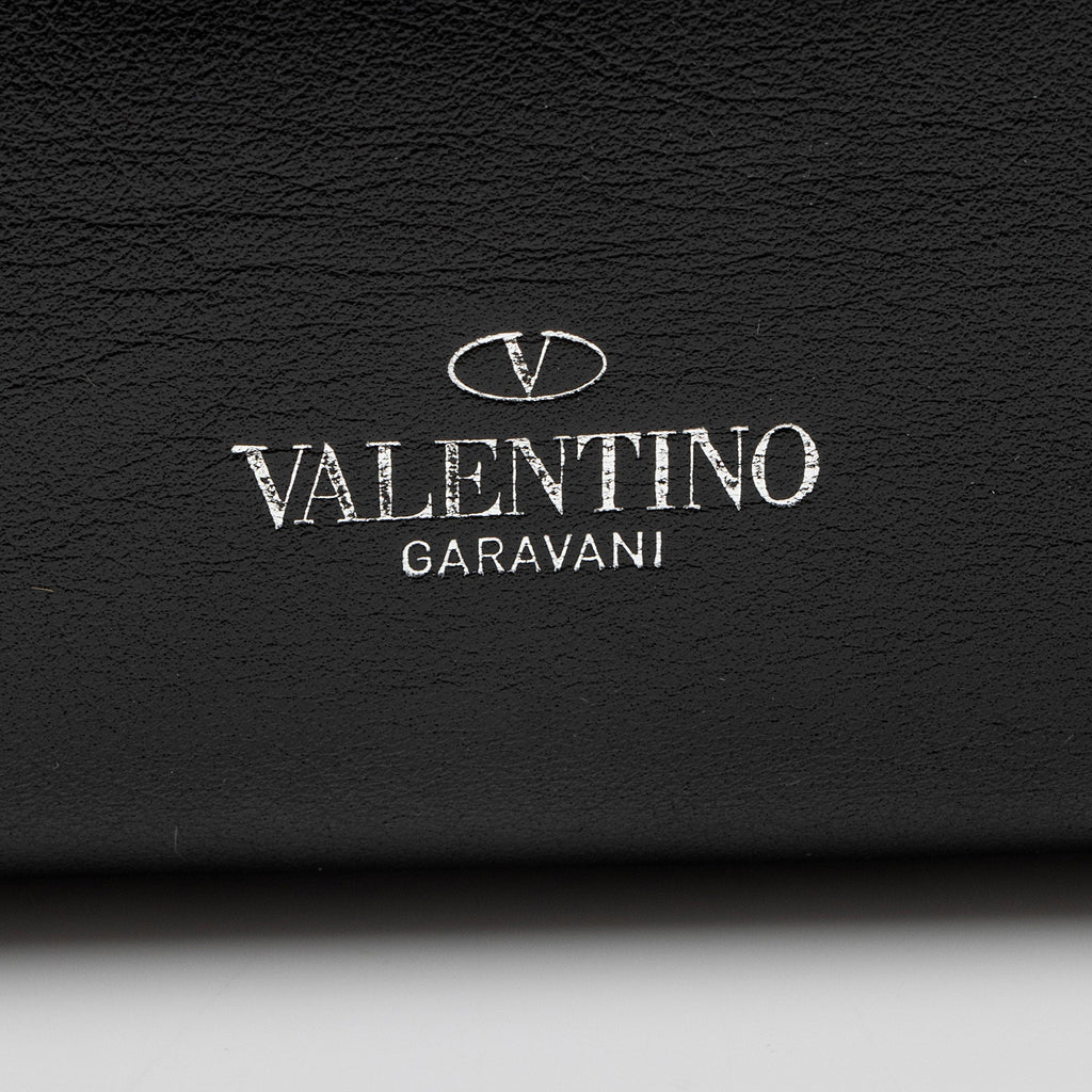 Valentino Calfskin Rockstud Double Handle Small Tote (SHF-jtnTAO)