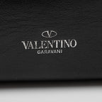 Valentino Calfskin Rockstud Double Handle Small Tote (SHF-jtnTAO)