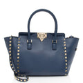Valentino Calfskin Rockstud Double Handle Small Tote (SHF-WyhIHB)