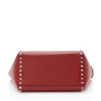 Valentino Calfskin Rockstud Double Handle Small Tote