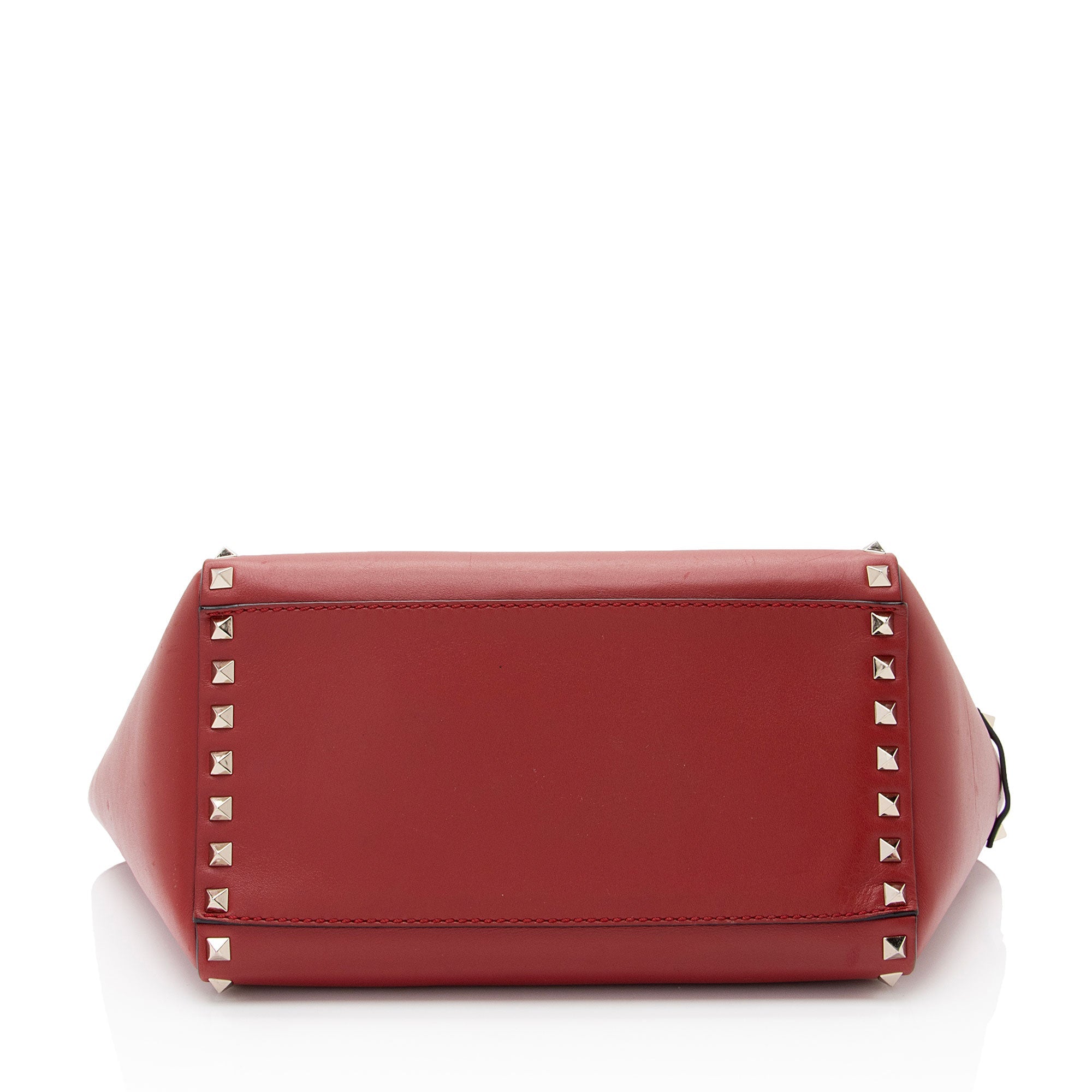 Valentino Calfskin Rockstud Double Handle Small Tote