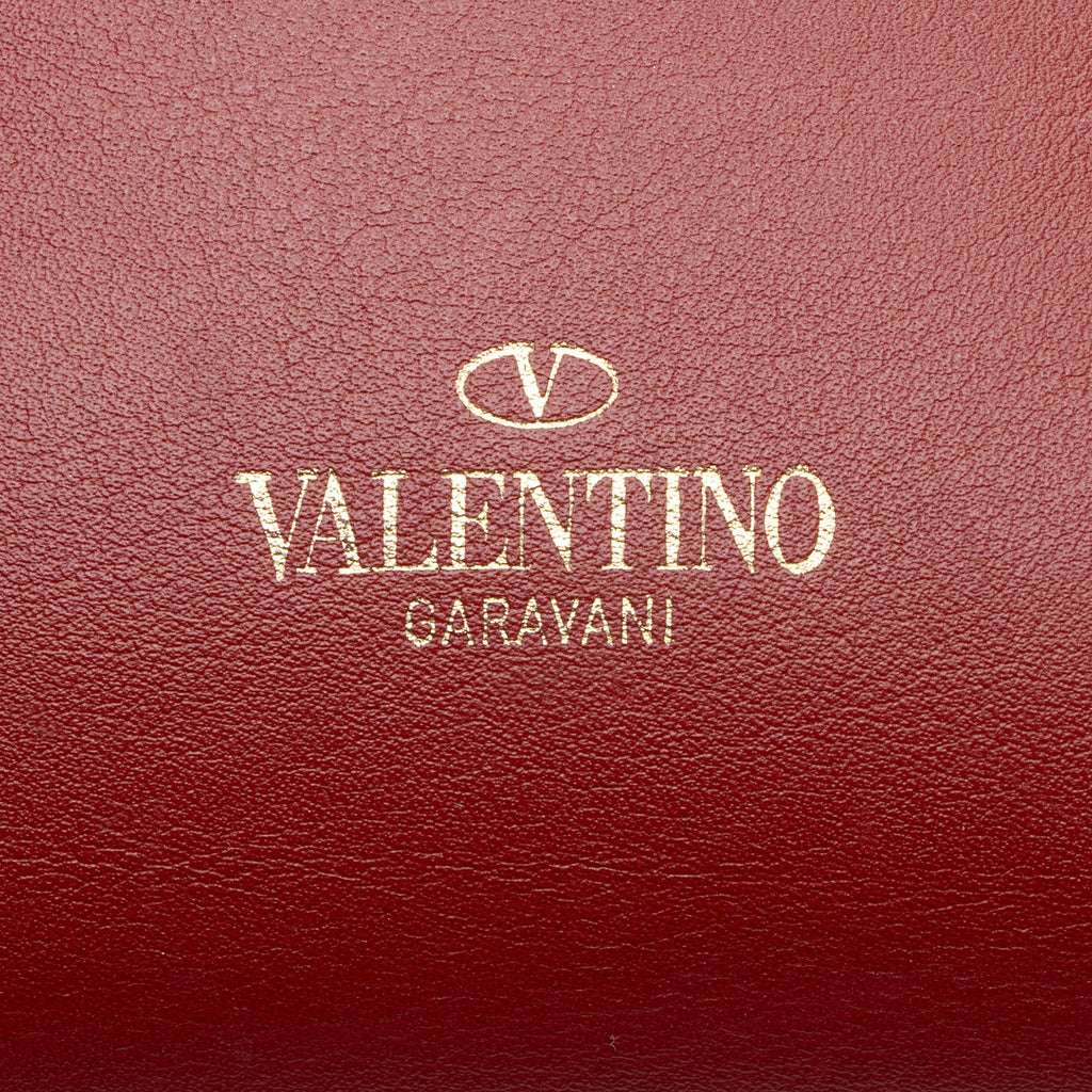 Valentino Calfskin Rockstud Double Handle Small Tote