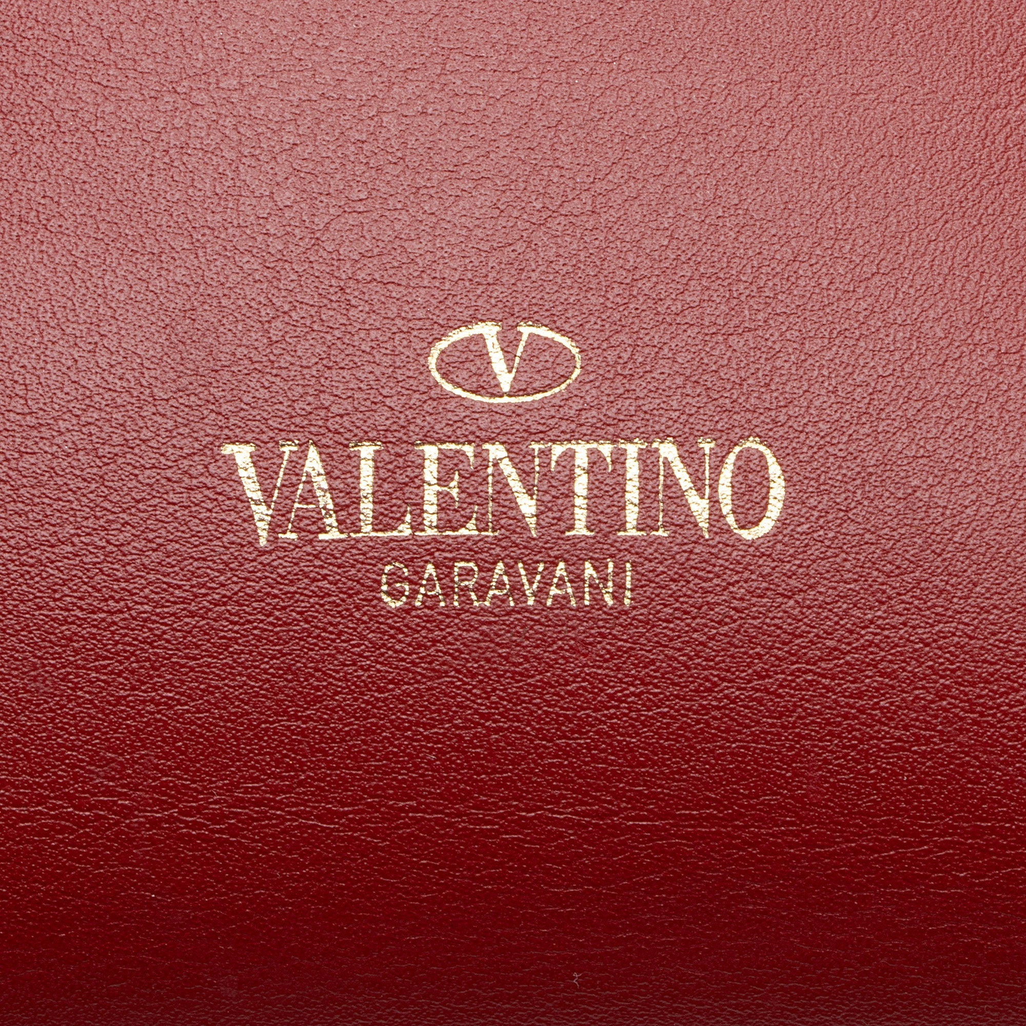 Valentino Calfskin Rockstud Double Handle Small Tote