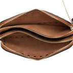 Valentino Calfskin Rockstud Double Zip Crossbody Bag (SHF-j0WRLW)