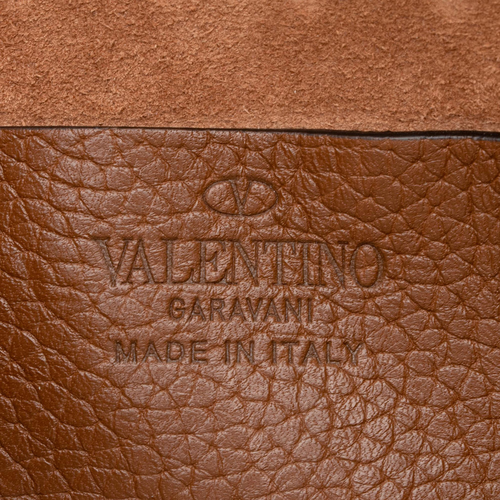 Valentino Calfskin Rockstud Double Zip Crossbody Bag (SHF-j0WRLW)