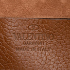 Valentino Calfskin Rockstud Double Zip Crossbody Bag (SHF-j0WRLW)