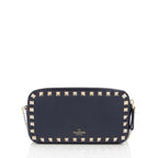 Valentino Calfskin Rockstud Double Zip Crossbody