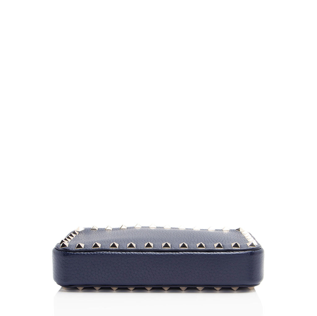Valentino Calfskin Rockstud Double Zip Crossbody