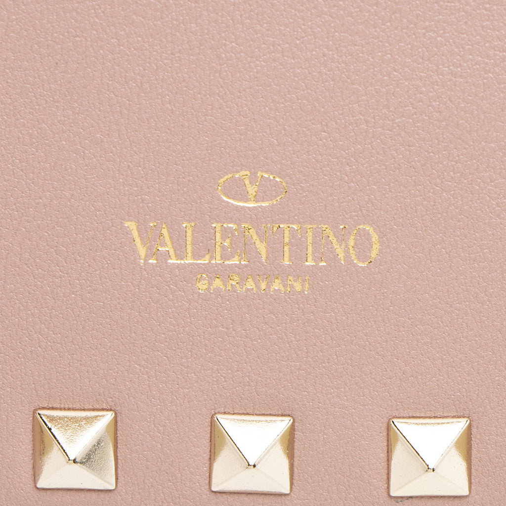 Valentino Calfskin Rockstud Envelope Chain Clutch