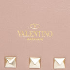 Valentino Calfskin Rockstud Envelope Chain Clutch