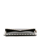 Valentino Calfskin Rockstud Envelope Flat Wristlet Clutch