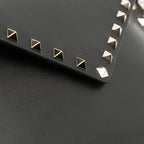 Valentino Calfskin Rockstud Envelope Flat Wristlet Clutch