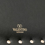 Valentino Calfskin Rockstud Envelope Flat Wristlet Clutch