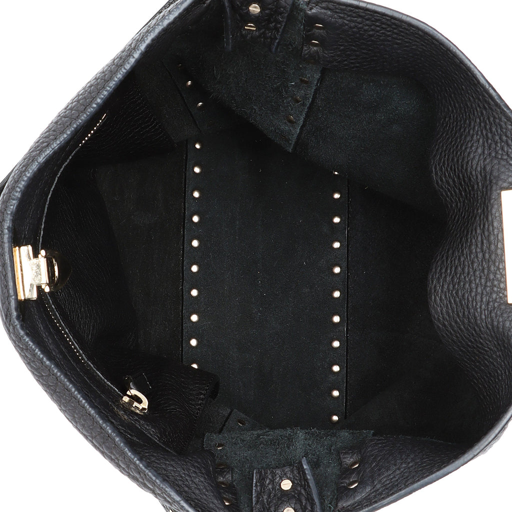 Valentino Calfskin Rockstud Large Messenger Bag (SHF-TuxJL8)