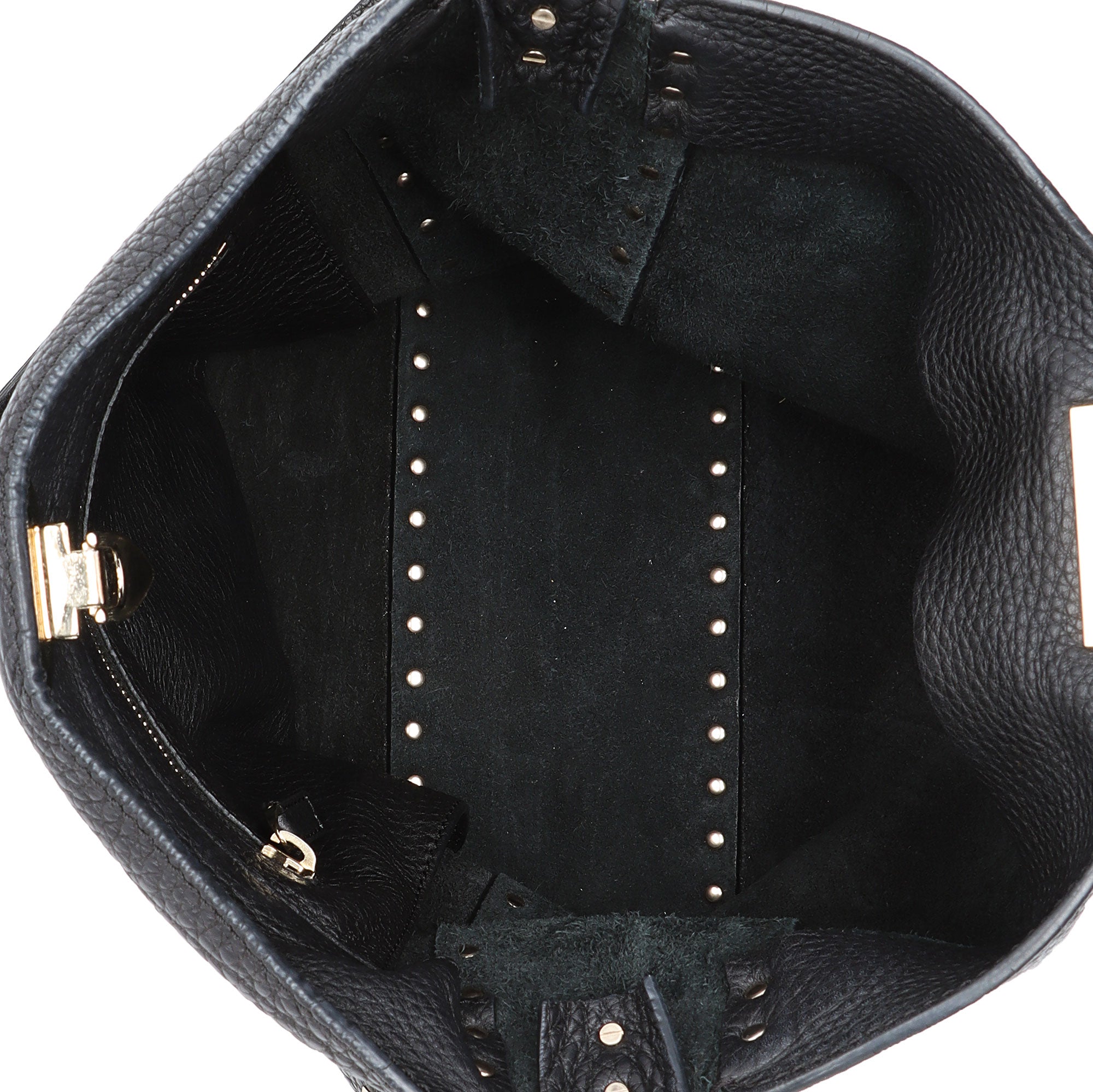 Valentino Calfskin Rockstud Large Messenger Bag (SHF-TuxJL8)