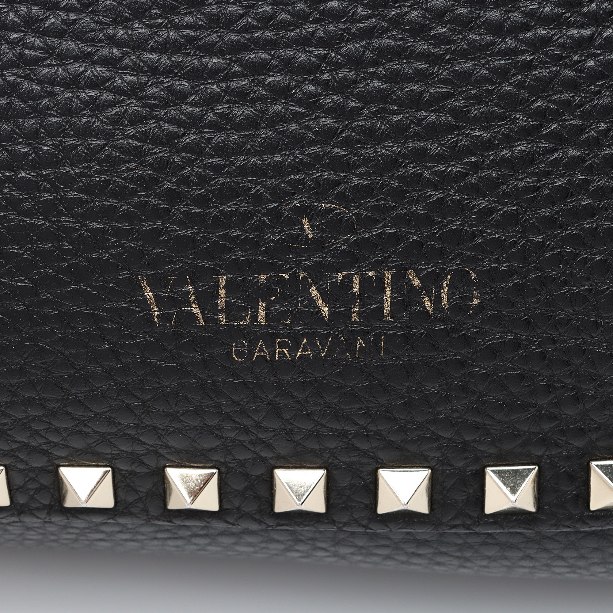 Valentino Calfskin Rockstud Large Messenger Bag (SHF-TuxJL8)