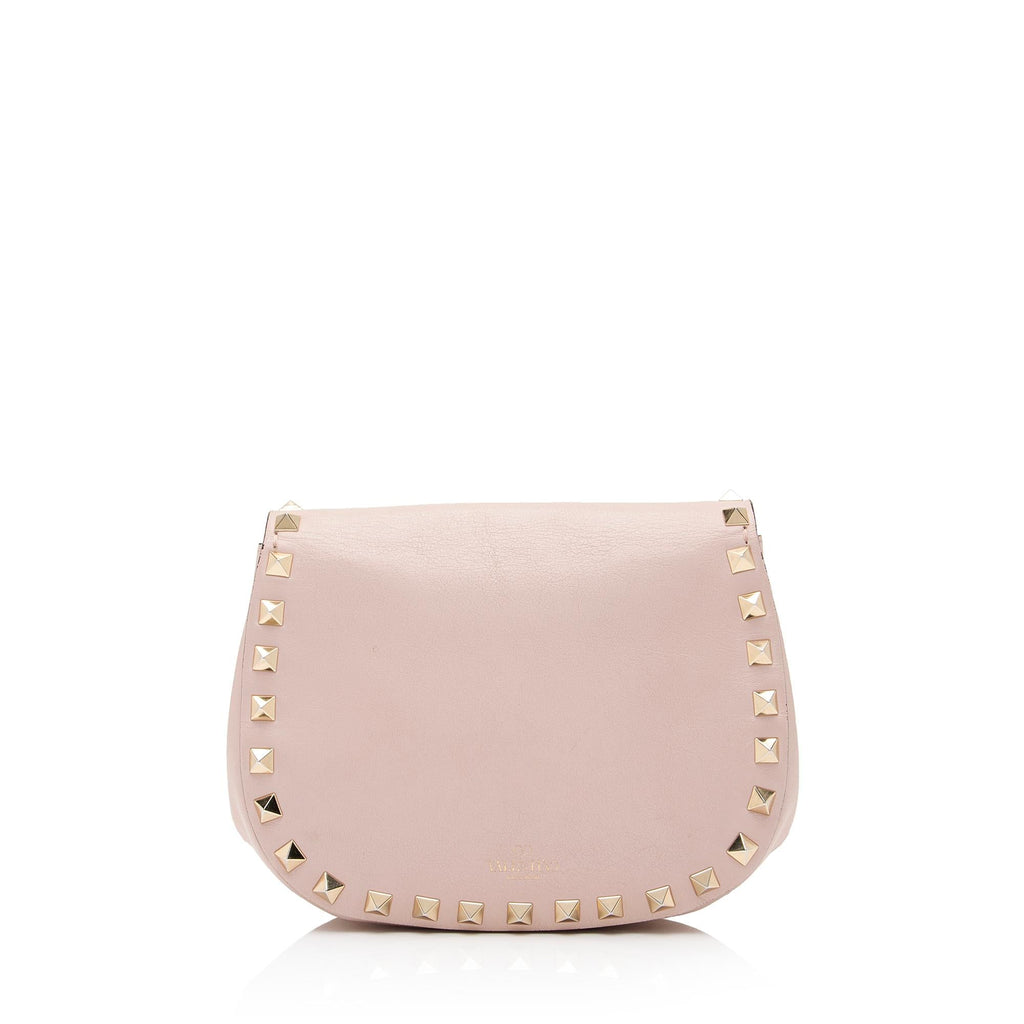 Valentino Calfskin Rockstud Mini Chain Flap Bag (SHF-VrHYXP)