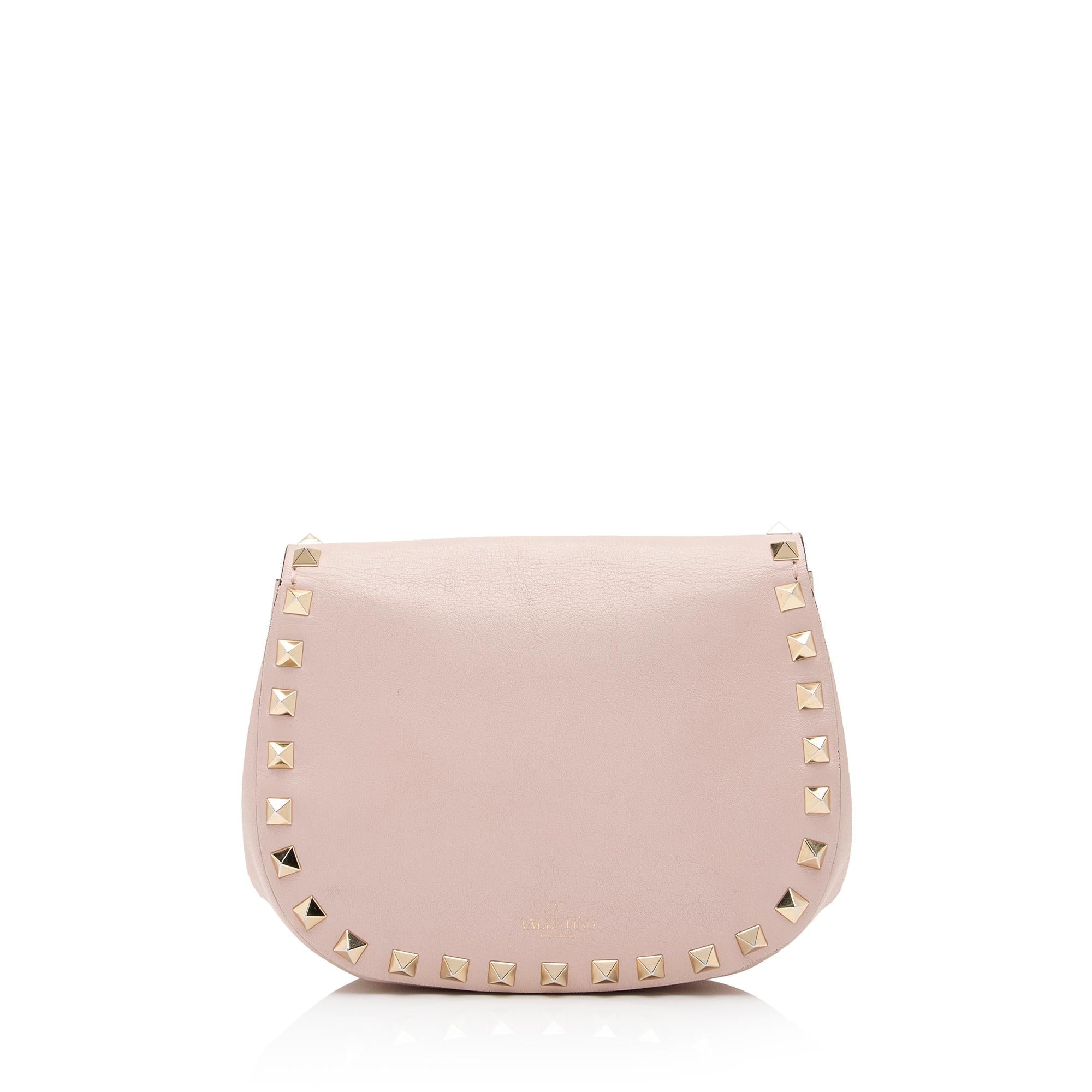 Valentino Calfskin Rockstud Mini Chain Flap Bag (SHF-VrHYXP)