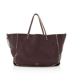 Valentino Calfskin Rockstud Reversible Small Tote - FINAL SALE (SHF-19189)