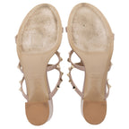 Valentino Calfskin Rockstud Slide Sandals - Size 7.5 / 37.5 (SHF-X4kMjr)