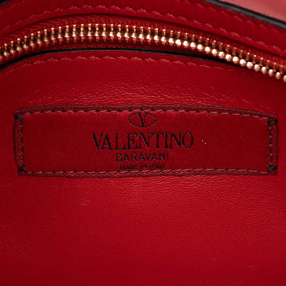 Valentino Calfskin Rockstud Spike Up Chain Shoulder Bag (SHF-13354)