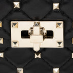Valentino Calfskin Rockstud Spike Up Chain Shoulder Bag (SHF-19936)