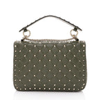 Valentino Calfskin Rockstud Spike Up Chain Shoulder Bag (SHF-a2oPsZ)