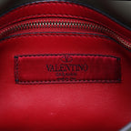 Valentino Calfskin Rockstud Spike Up Chain Shoulder Bag (SHF-a2oPsZ)