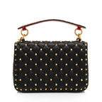 Valentino Calfskin Rockstud Spike Up Shoulder Bag (SHF-wWnaqz)