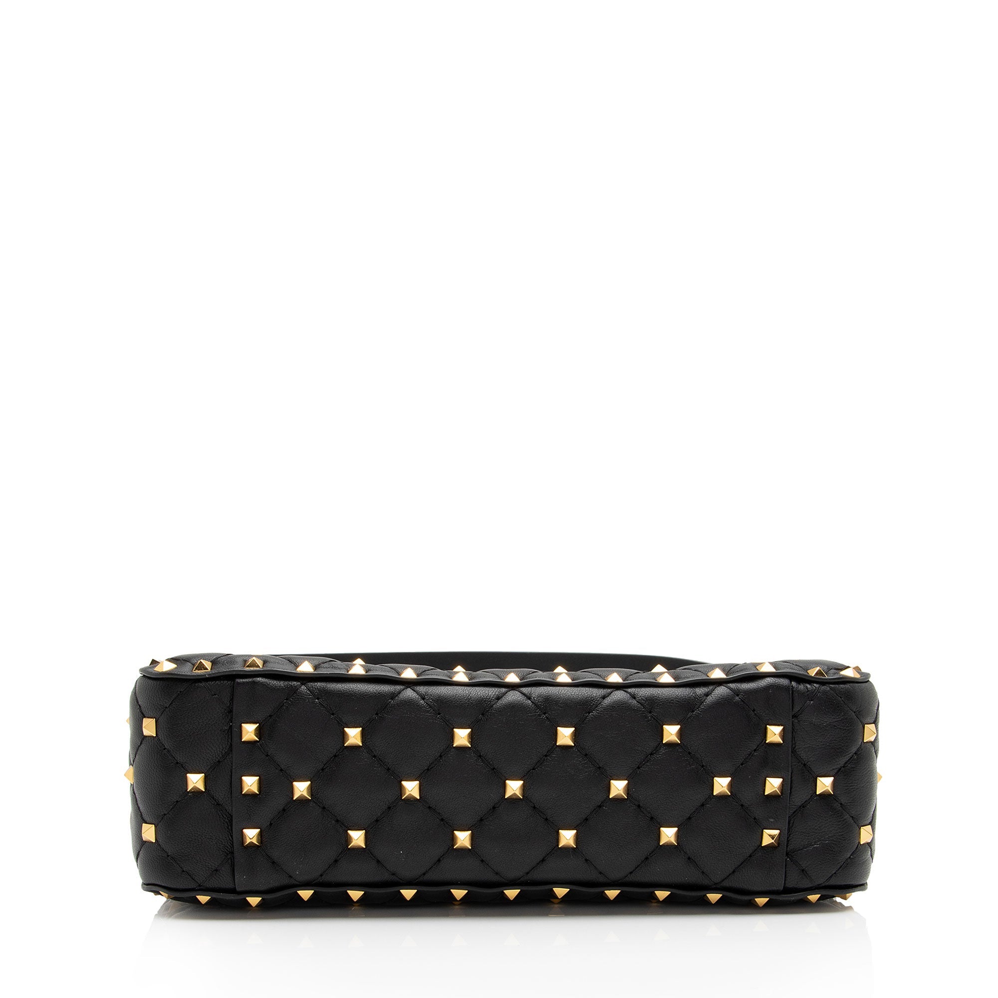 Valentino Calfskin Rockstud Spike Up Shoulder Bag (SHF-wWnaqz)
